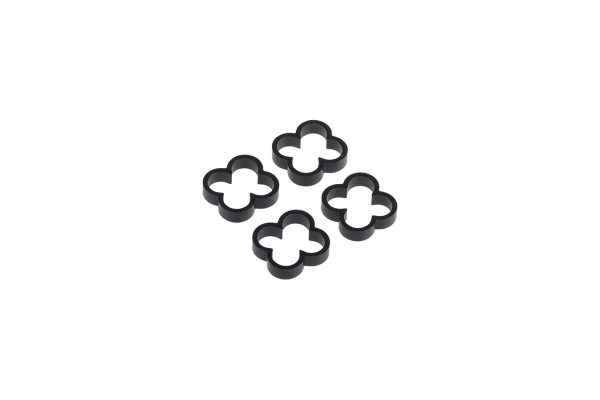 Alphacool Eiskamm Alu X4 – 4mm Black – 4 pcs
