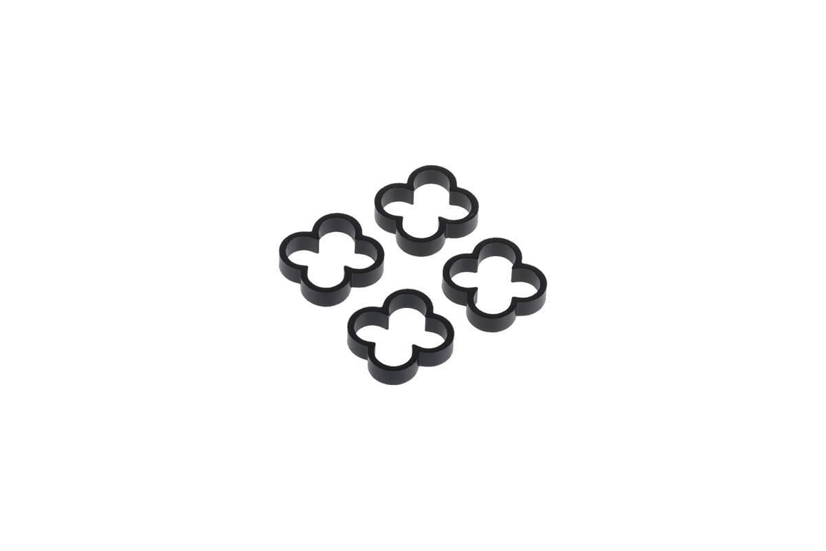 Alphacool Eiskamm Alu X4 - 4mm Black - 4 pcs