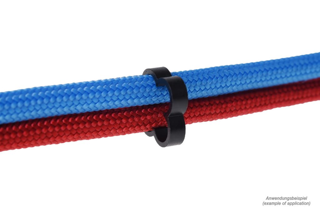 Alphacool Eiskamm Alu X4 - 4mm Black - 4 pcs