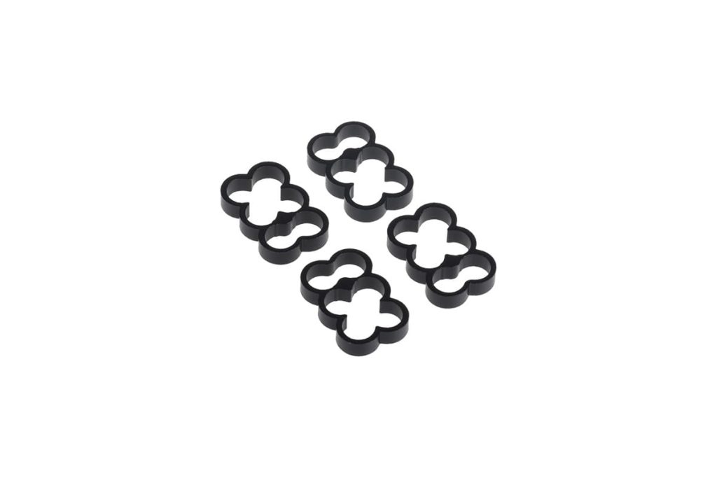 Alphacool Eiskamm Alu X6 - 4mm Black - 4 pcs