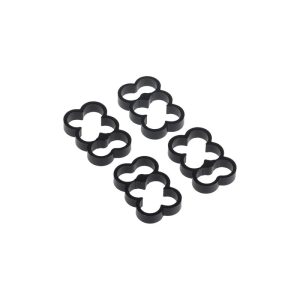 Alphacool Eiskamm Alu X6 - 4mm Black - 4 pcs