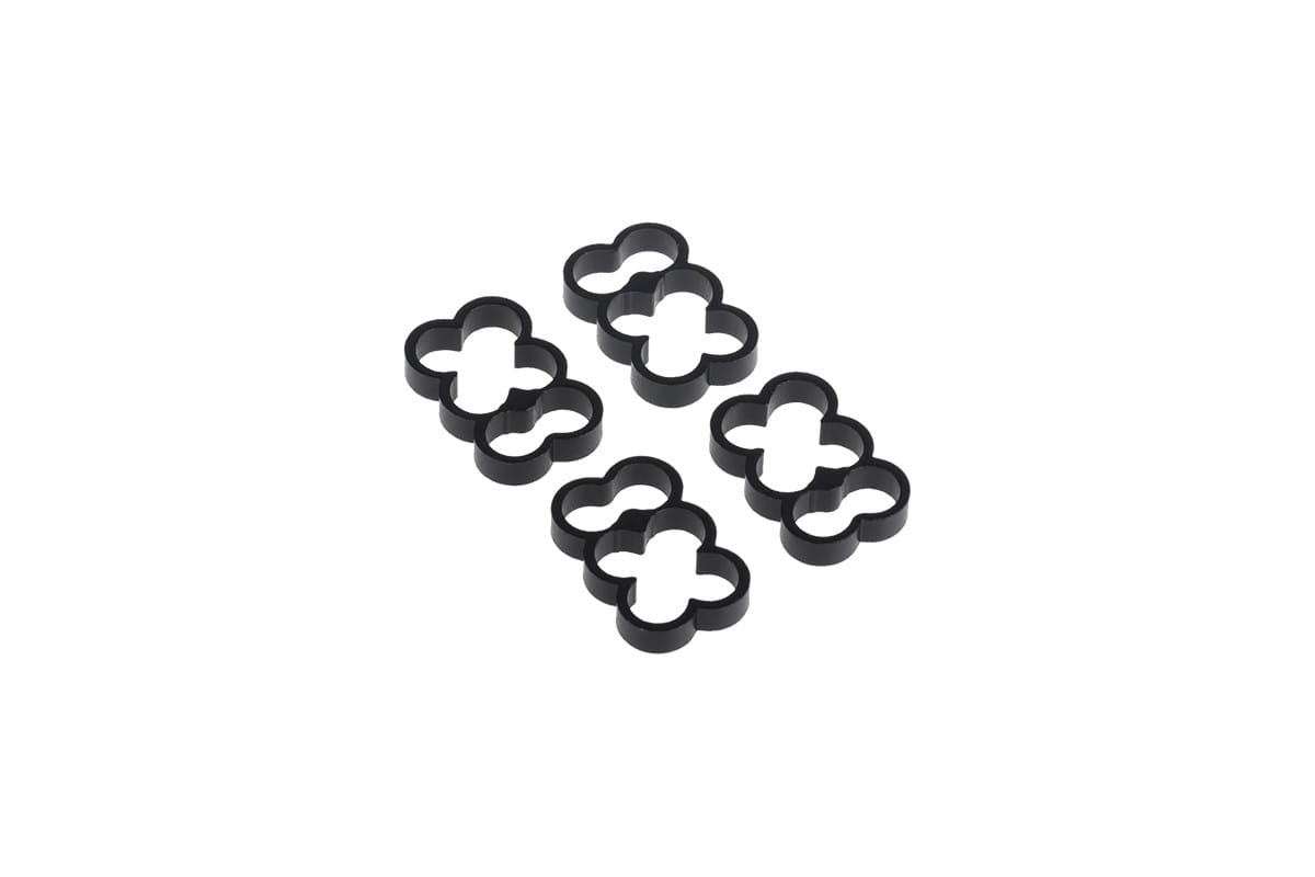 Alphacool Eiskamm Alu X6 - 4mm Black - 4 pcs