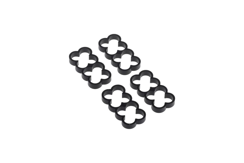 Alphacool Eiskamm Alu X8 - 4mm Black - 4 pcs
