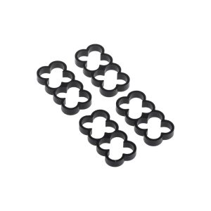 Alphacool Eiskamm Alu X8 - 4mm Black - 4 pcs