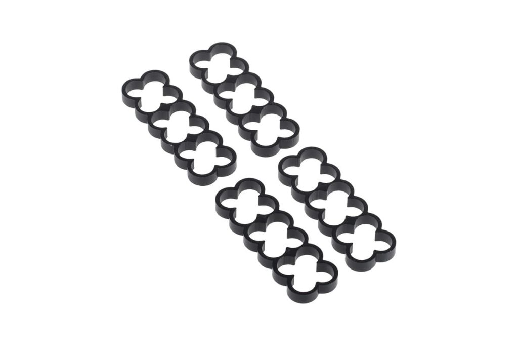 Alphacool Eiskamm Alu X12 - 4mm Black - 4 pcs