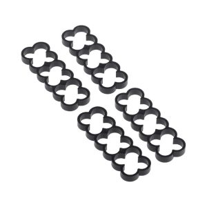 Alphacool Eiskamm Alu X12 - 4mm Black - 4 pcs