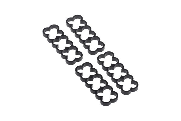 Alphacool Eiskamm Alu X12 – 4mm Black – 4 pcs
