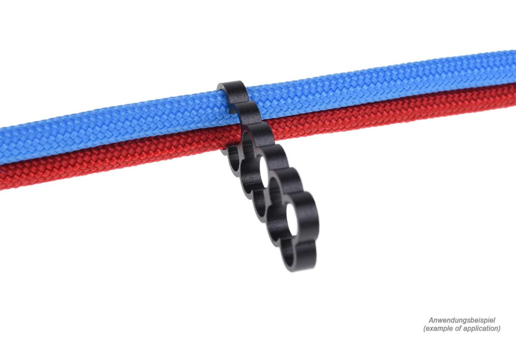 Alphacool Eiskamm Alu X12 - 4mm Black - 4 pcs