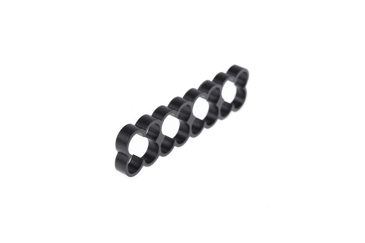 Alphacool Eiskamm Alu X16 - 4mm Black - 4 pcs