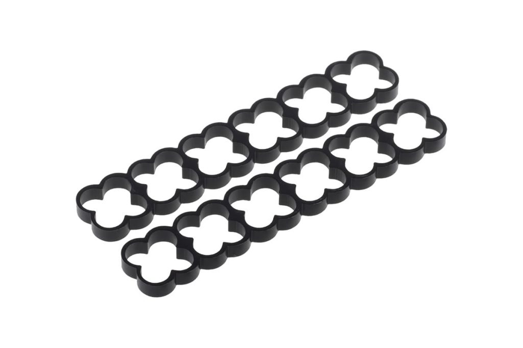 Alphacool Eiskamm Alu X24 - 4mm Black - 2 pcs