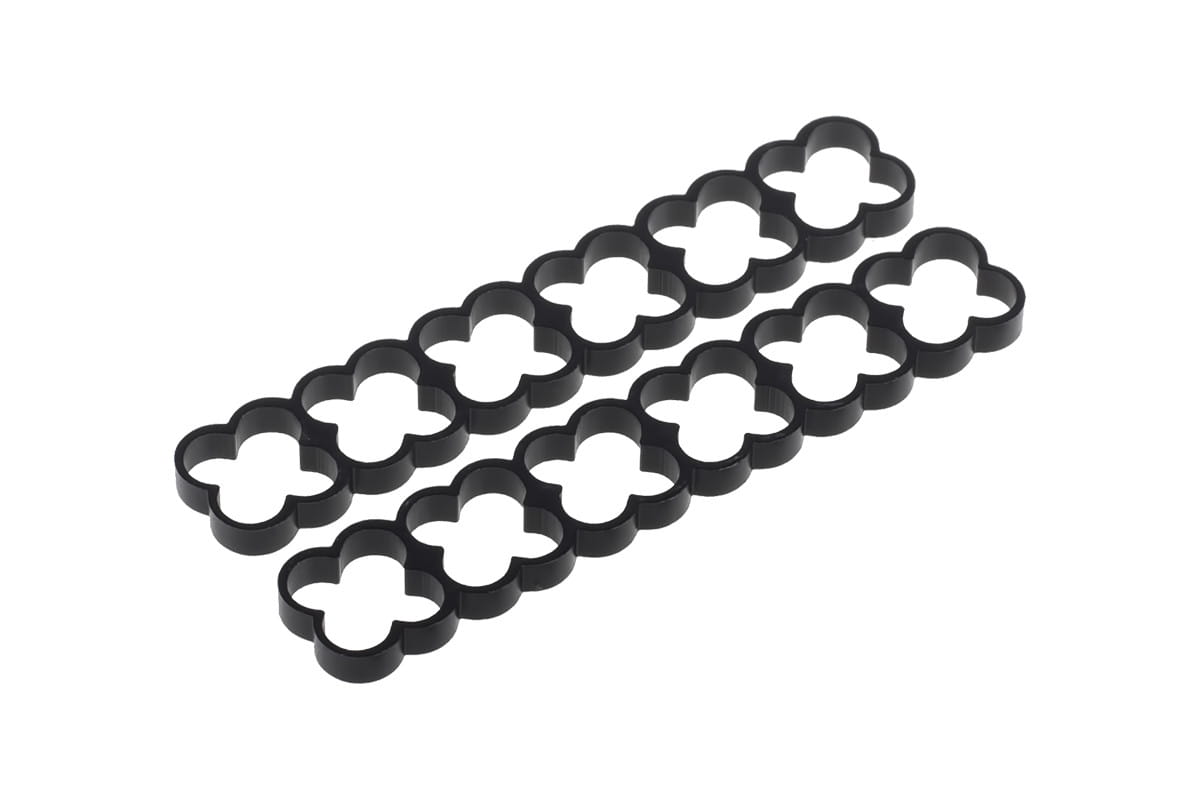 Alphacool Eiskamm Alu X24 - 4mm Black - 2 pcs