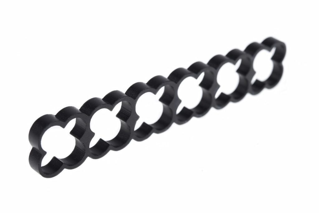 Alphacool Eiskamm Alu X24 - 4mm Black - 2 pcs