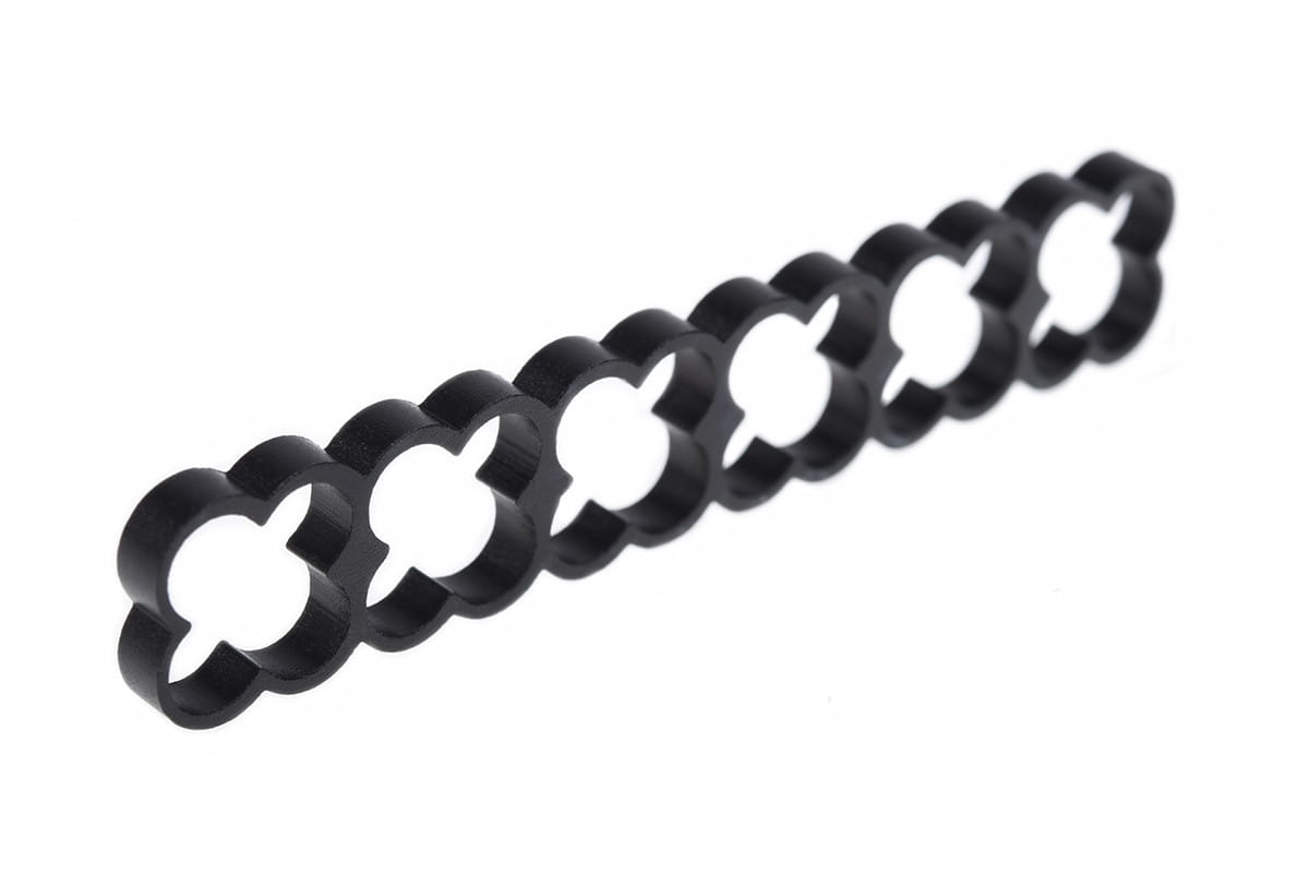 Alphacool Eiskamm Alu X24 - 4mm Black - 2 pcs