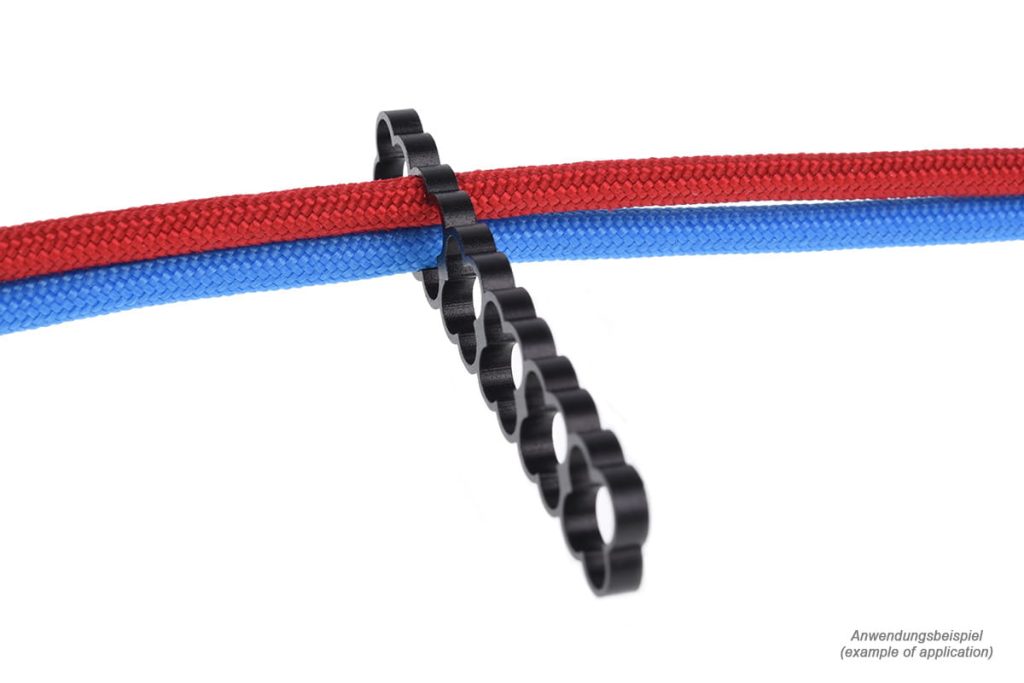 Alphacool Eiskamm Alu X24 - 4mm Black - 2 pcs