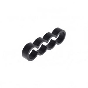 Alphacool Eiskamm Alu X4 Flat - 4mm Black - 4 pcs