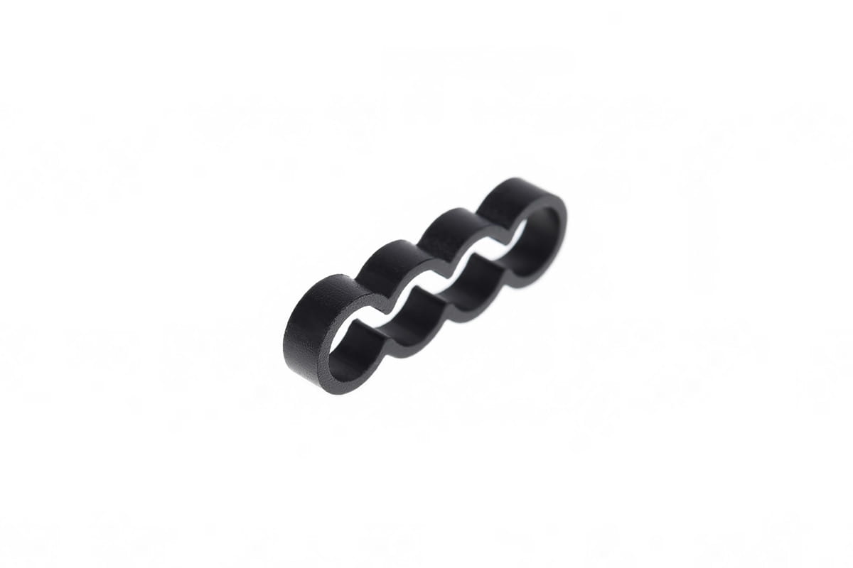 Alphacool Eiskamm Alu X4 Flat - 4mm Black - 4 pcs
