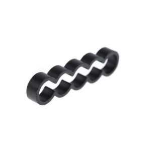 Alphacool Eiskamm Alu X4 Flat - 4mm Black - 4 pcs