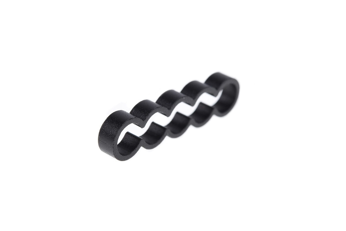 Alphacool Eiskamm Alu X4 Flat - 4mm Black - 4 pcs