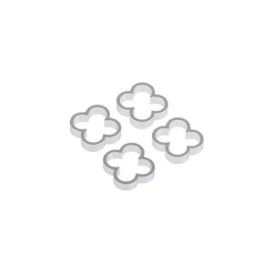 Alphacool Eiskamm Alu X4 - 4mm Silver - 4 pcs