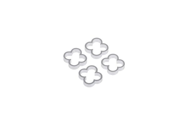 Alphacool Eiskamm Alu X4 – 4mm Silver – 4 pcs