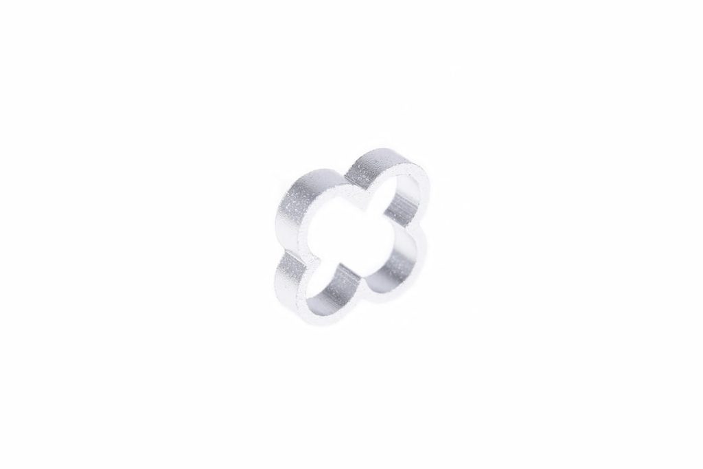 Alphacool Eiskamm Alu X4 - 4mm Silver - 4 pcs