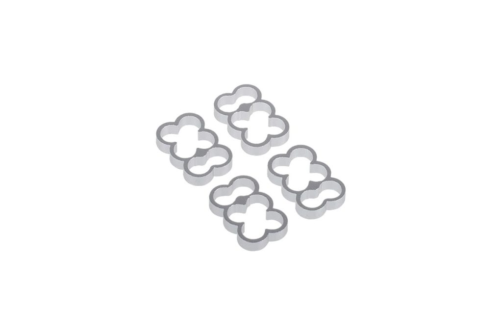 Alphacool Eiskamm Alu X6 - 4mm Silver - 4 pcs