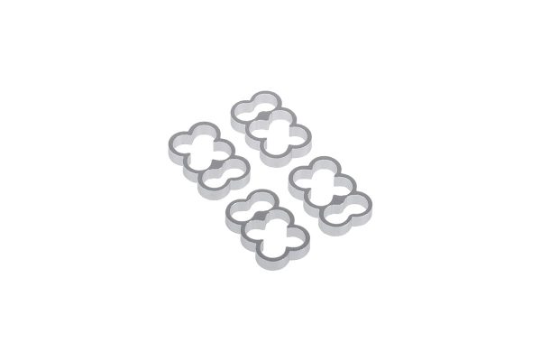 Alphacool Eiskamm Alu X6 – 4mm Silver – 4 pcs