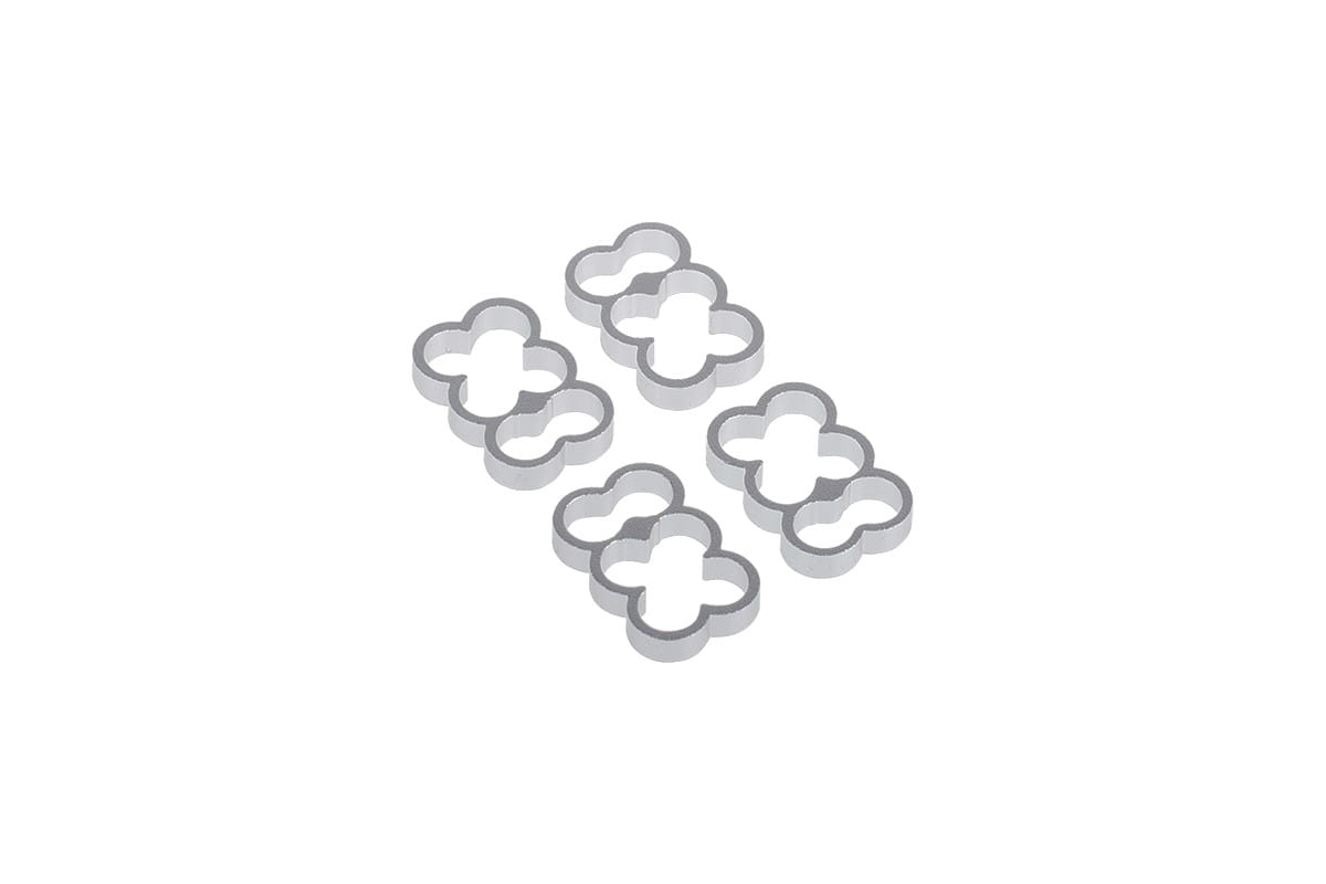 Alphacool Eiskamm Alu X6 - 4mm Silver - 4 pcs