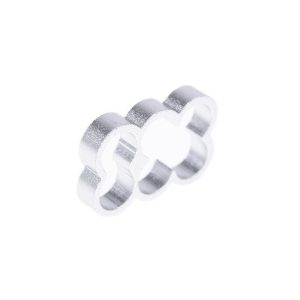 Alphacool Eiskamm Alu X6 - 4mm Silver - 4 pcs