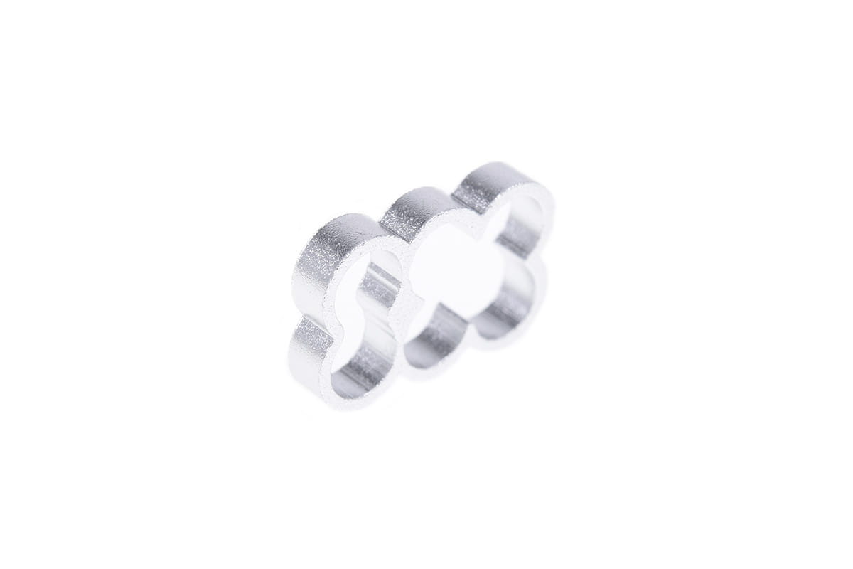 Alphacool Eiskamm Alu X6 - 4mm Silver - 4 pcs
