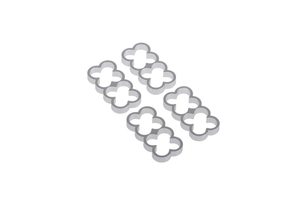 Alphacool Eiskamm Alu X8 - 4mm Silver - 4 pcs