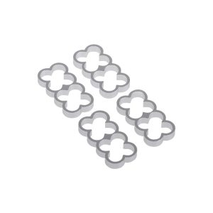 Alphacool Eiskamm Alu X8 - 4mm Silver - 4 pcs