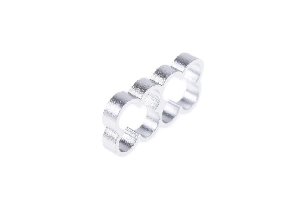 Alphacool Eiskamm Alu X8 - 4mm Silver - 4 pcs