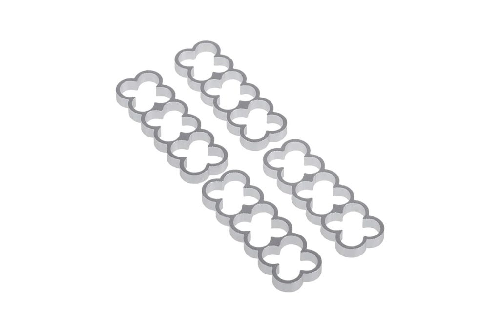 Alphacool Eiskamm Alu X12 - 4mm Silver - 4 pcs