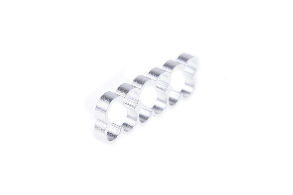 Alphacool Eiskamm Alu X12 - 4mm Silver - 4 pcs