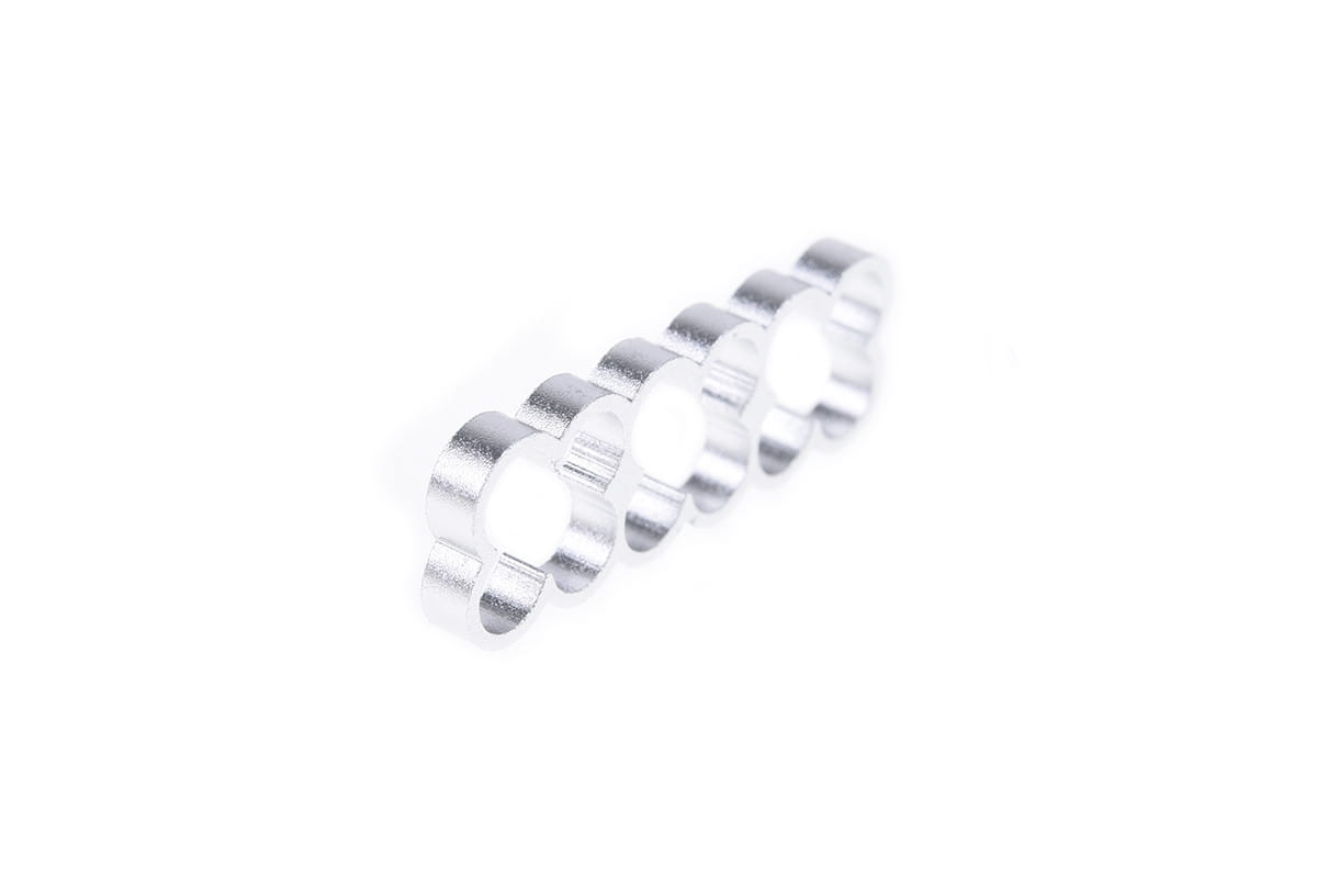 Alphacool Eiskamm Alu X12 - 4mm Silver - 4 pcs