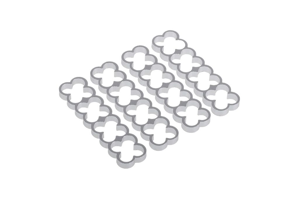 Alphacool Eiskamm Alu X16 - 4mm Silver - 4 pcs