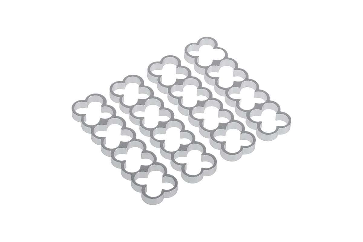 Alphacool Eiskamm Alu X16 - 4mm Silver - 4 pcs