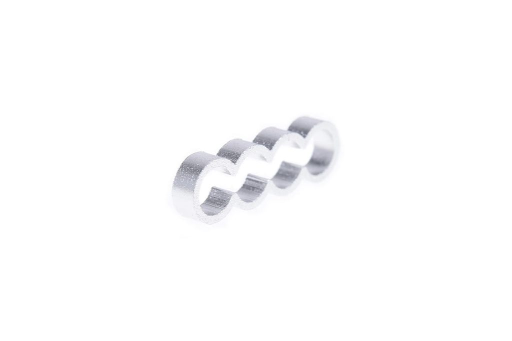 Alphacool Eiskamm Alu X4 Flat - 4mm Silver - 4 pcs