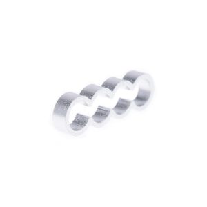 Alphacool Eiskamm Alu X4 Flat - 4mm Silver - 4 pcs