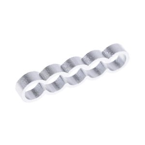 Alphacool Eiskamm Alu X5 Flat - 4mm Silver - 4 pcs