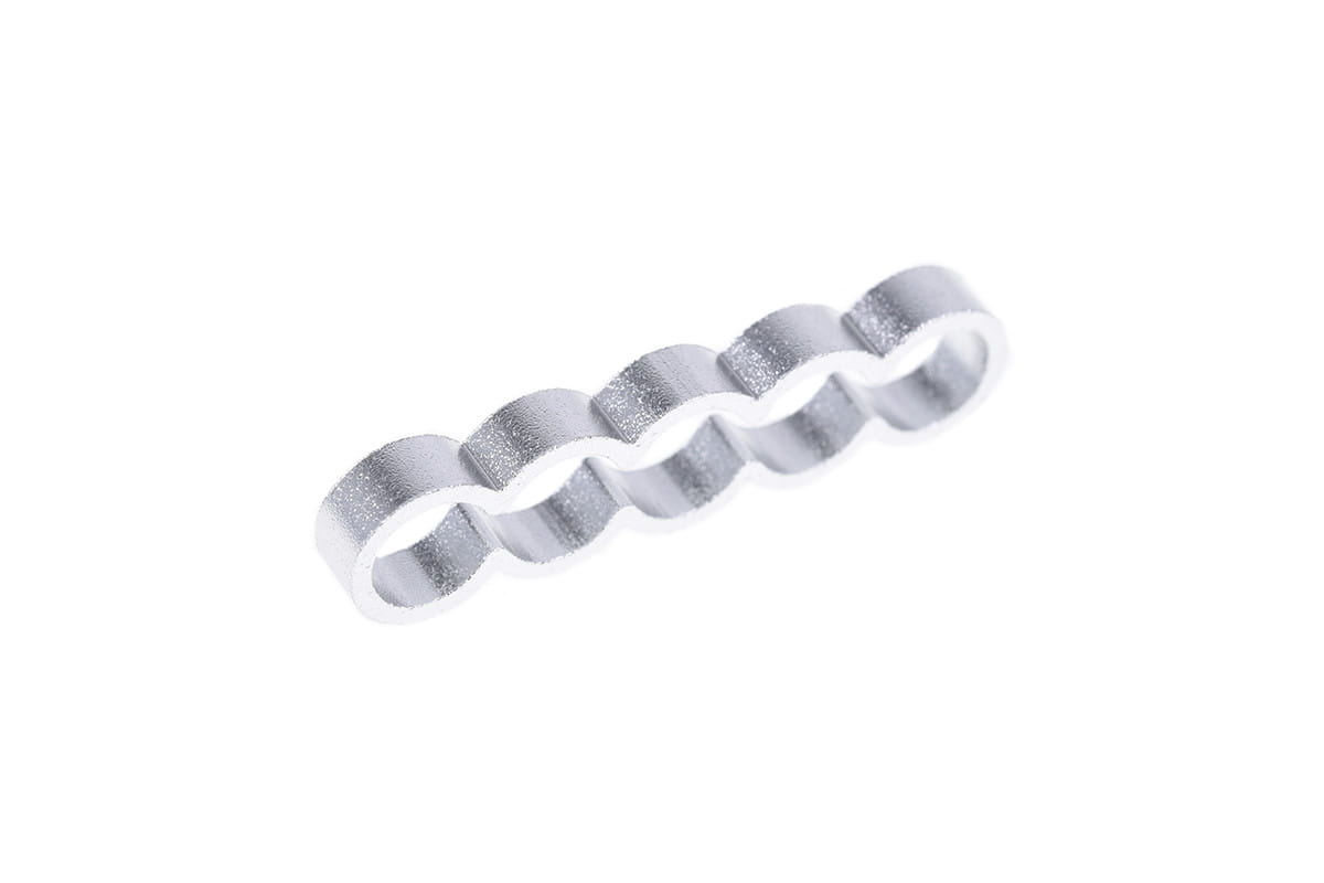 Alphacool Eiskamm Alu X5 Flat - 4mm Silver - 4 pcs