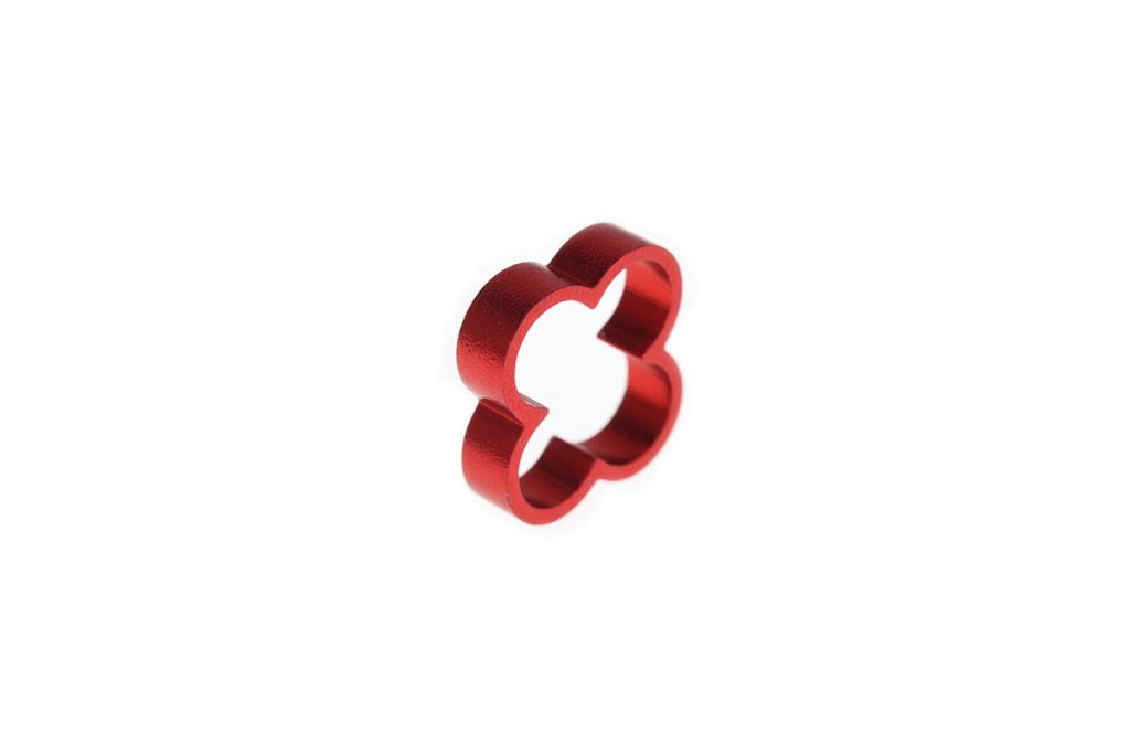 Alphacool Eiskamm Alu X4 - 4mm Red - 4 pcs