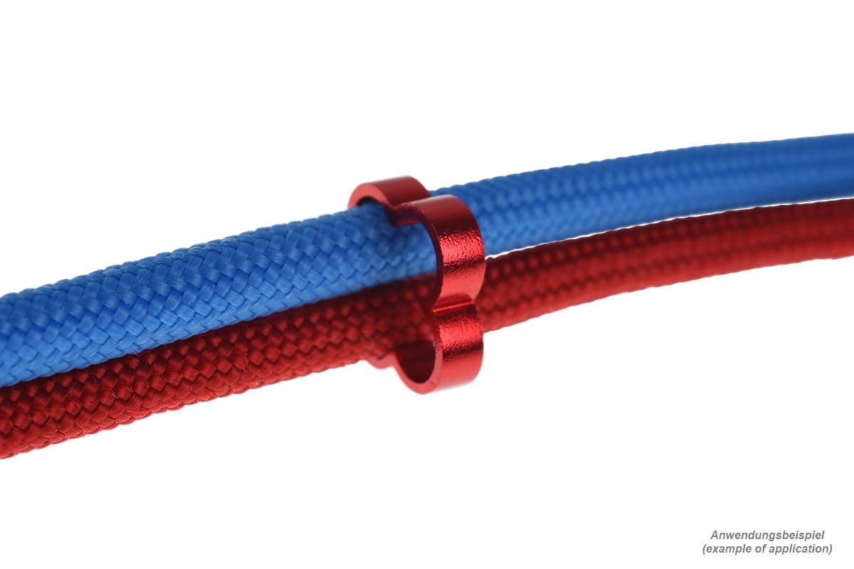 Alphacool Eiskamm Alu X4 - 4mm Red - 4 pcs