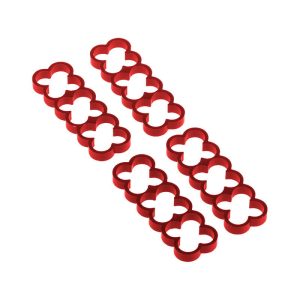 Alphacool Eiskamm Alu X12 - 4mm Red - 4 pcs