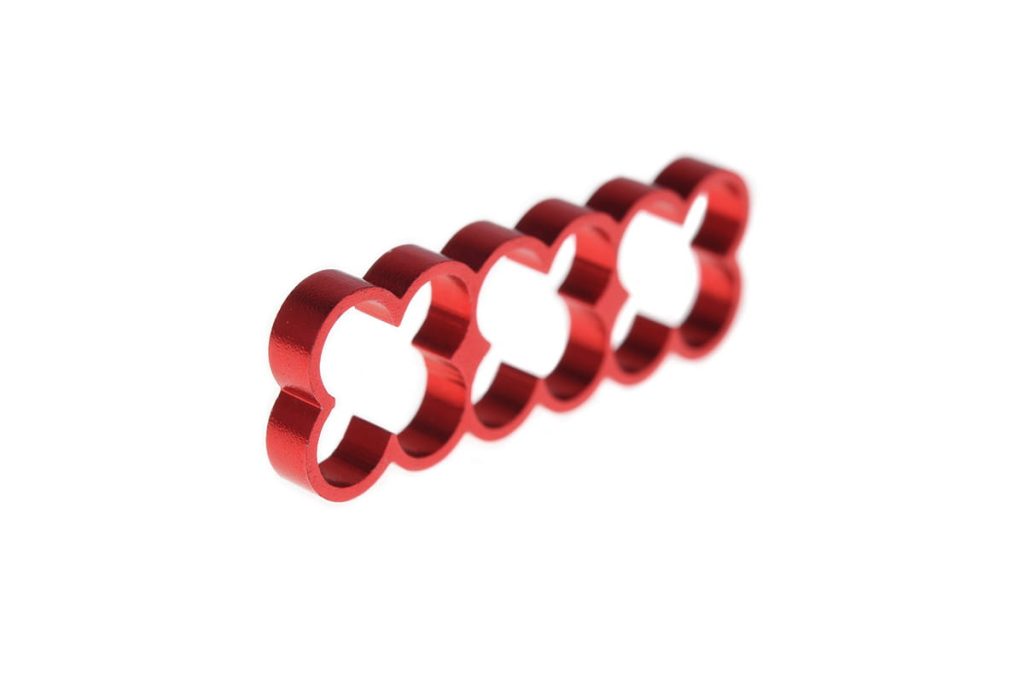 Alphacool Eiskamm Alu X12 - 4mm Red - 4 pcs
