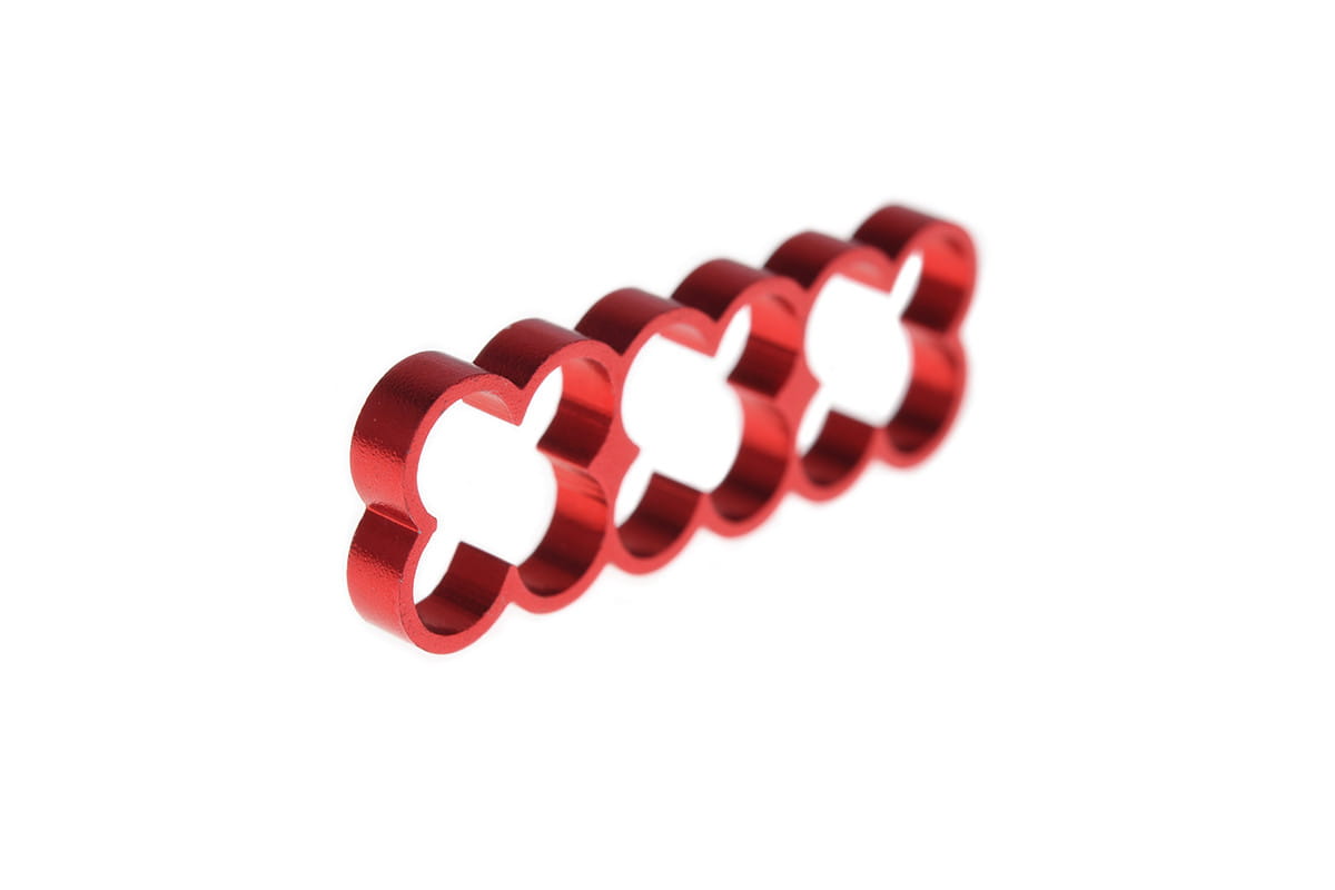 Alphacool Eiskamm Alu X12 - 4mm Red - 4 pcs