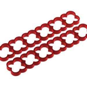 Alphacool Eiskamm Alu X24 - 4mm Red - 2 pcs