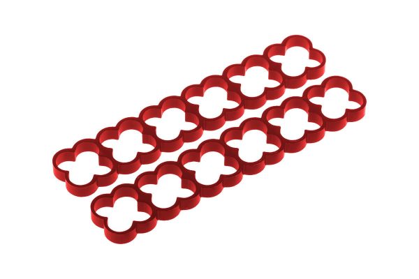 Alphacool Eiskamm Alu X24 – 4mm Red – 2 pcs