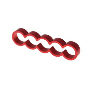 Alphacool Eiskamm Alu X5 Flat - 4mm Red - 4 pcs